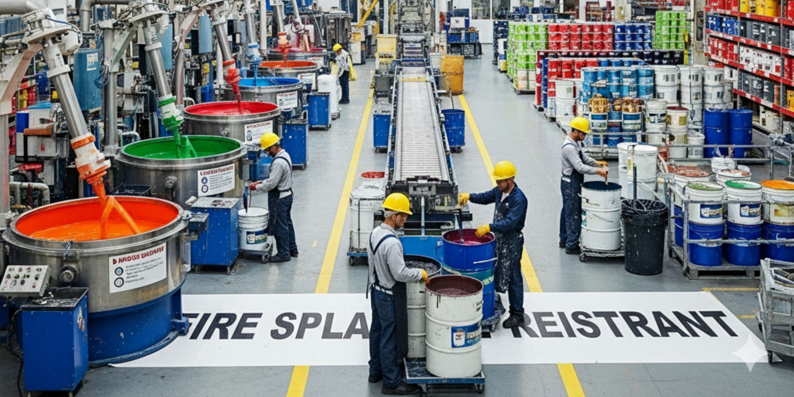 pabrik industri pembuatan cat Tahan Percikan Api