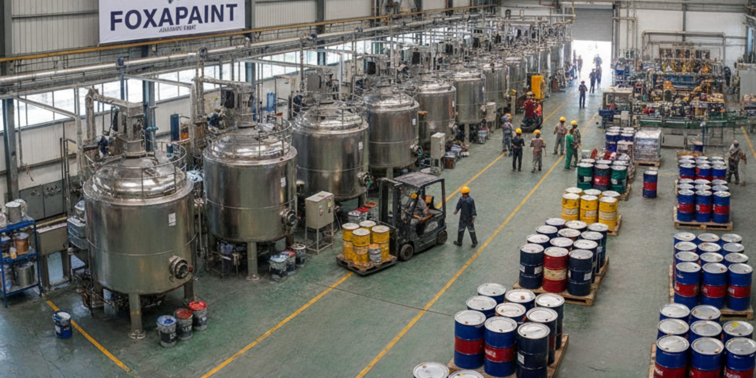 gambar didalam pabrik produsen cat industri jakarta barat