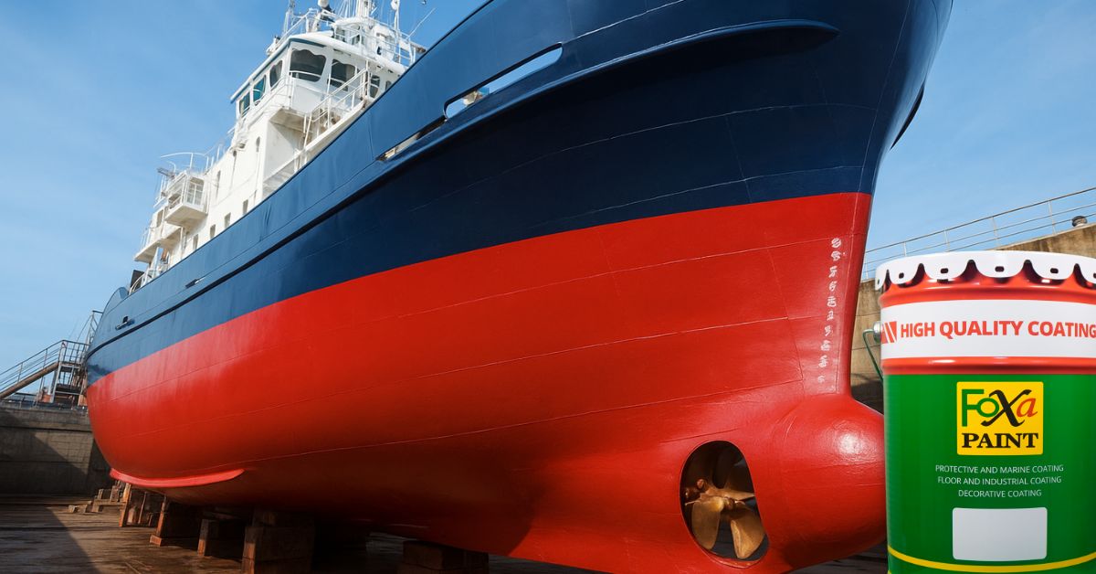 Cat kapal anti fouling untuk melindungi lambung kapal dari organisme laut