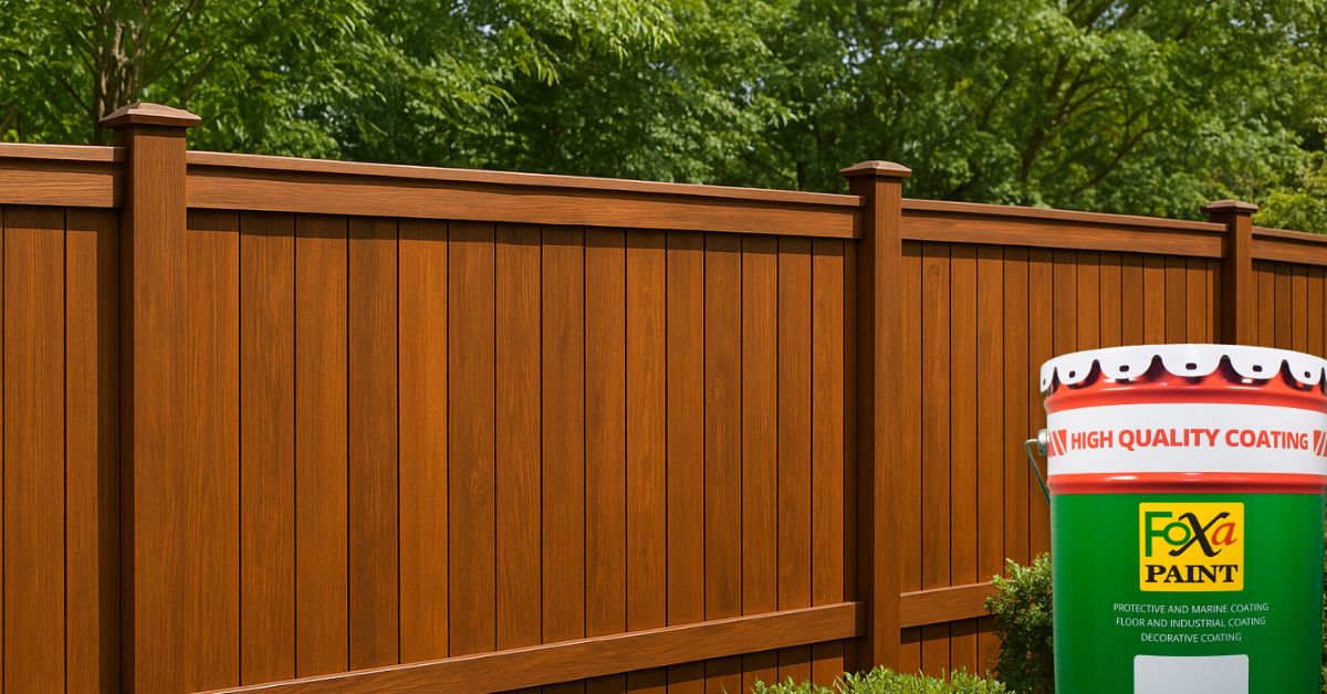 Cat kayu tahan cuaca untuk pagar rumah outdoor anti panas dan hujan