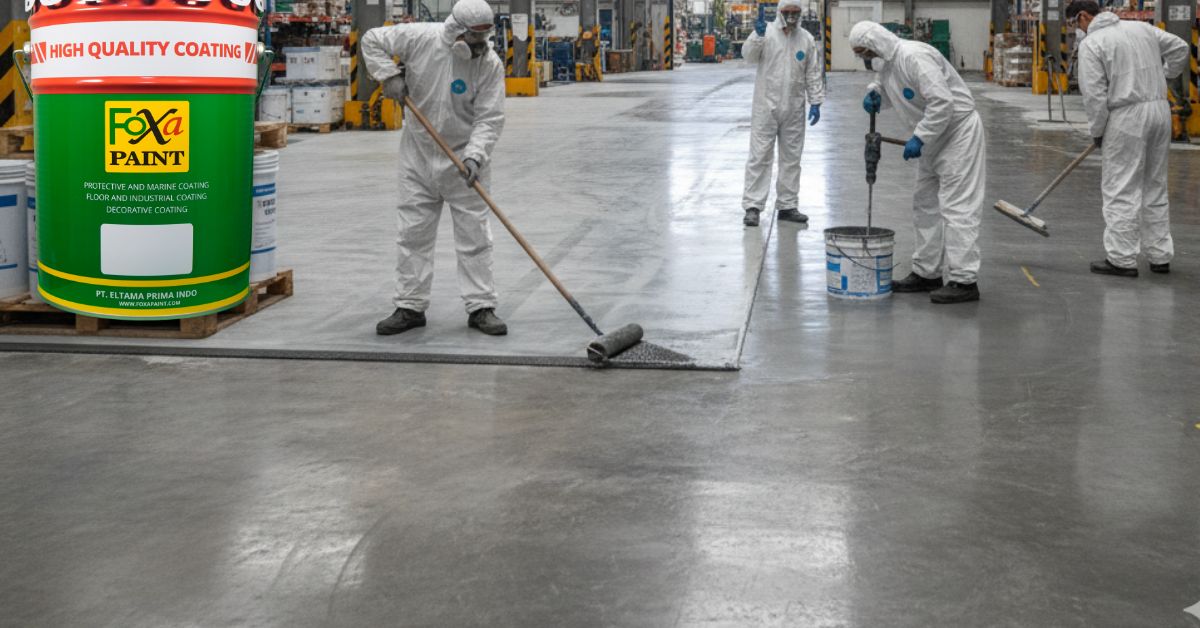 Distributor hardener epoxy lantai Jakarta Utara menyediakan produk epoxy resin dan hardener untuk gudang serta pabrik dengan jasa aplikator profesional