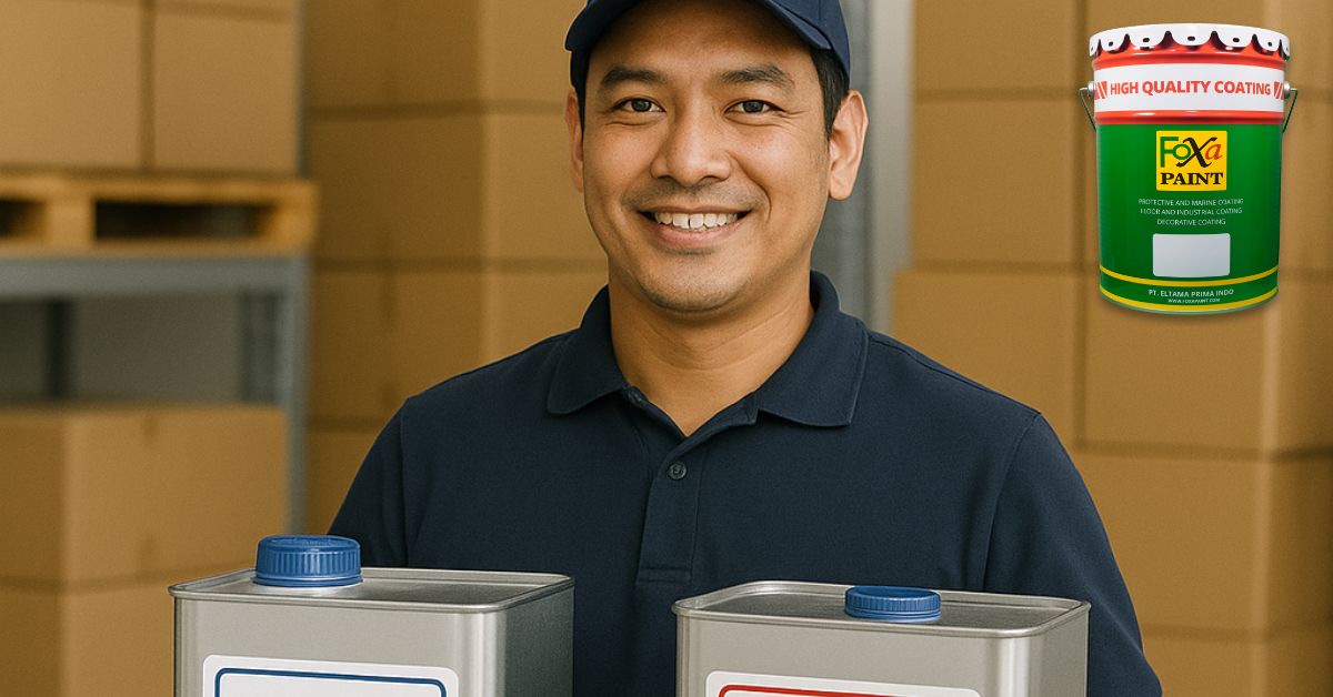 Agen distributor cat epoxy industri lengkap dengan resin epoxy dan hardener untuk lantai pabrik