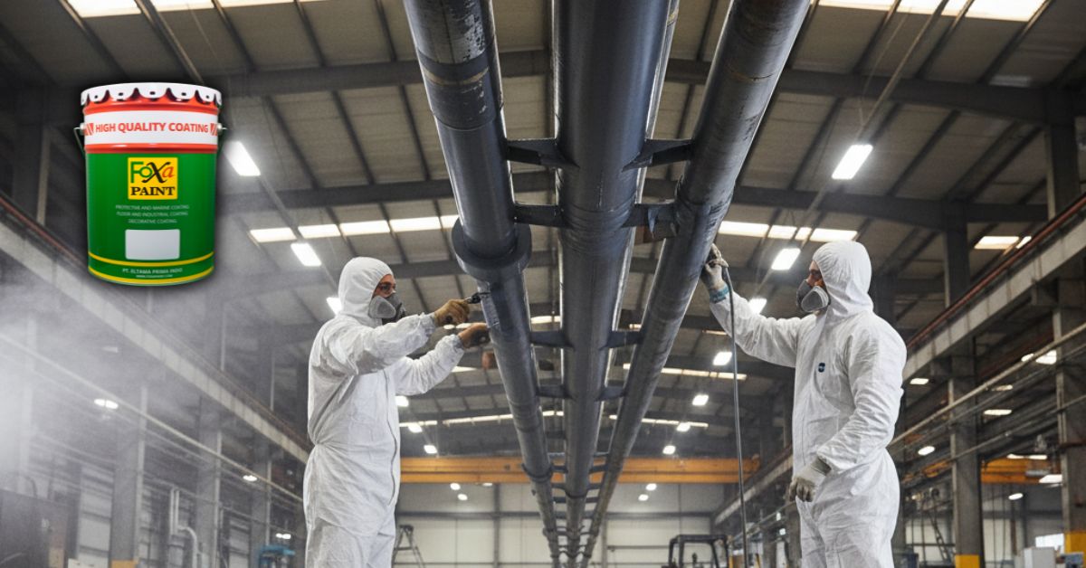 Jual cat pipa besi anti karat epoxy tahan lama untuk industri