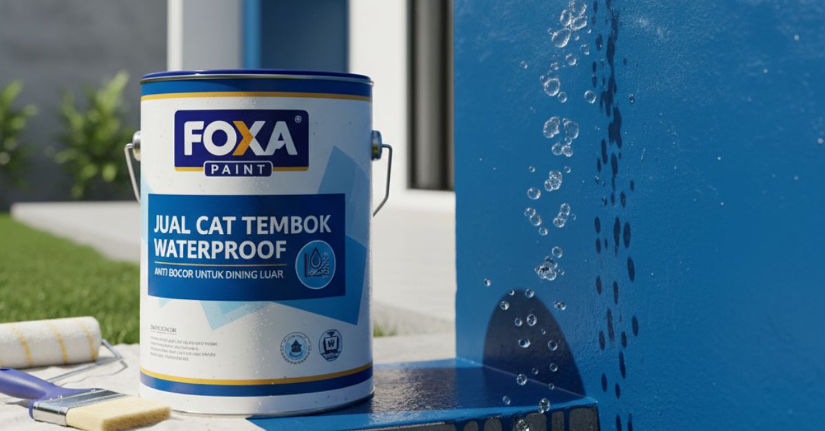 Jual cat tembok waterproof Foxa Paint anti bocor untuk dinding luar