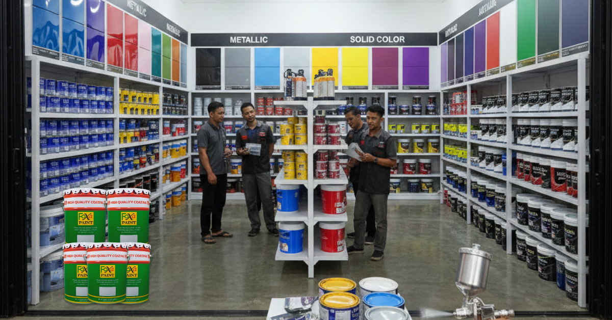 Toko pusat cat duco murah Jogja dengan pilihan warna metalik dan solid color