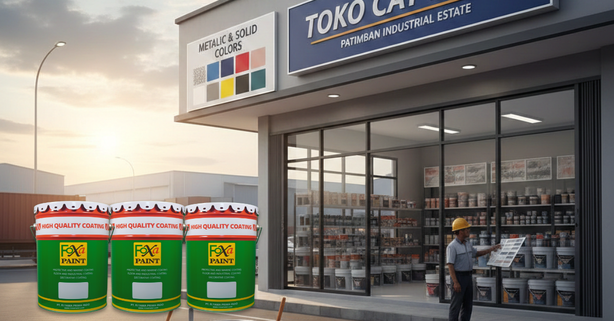 Toko Cat Duco di Patimban Industrial Estate.