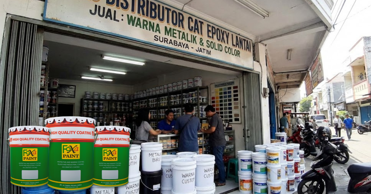 Toko distributor foxapaint terlengkap di Surabaya