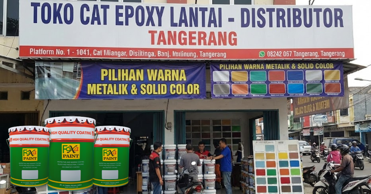 Toko distributor Foxapaint terlengkap di Tangerang