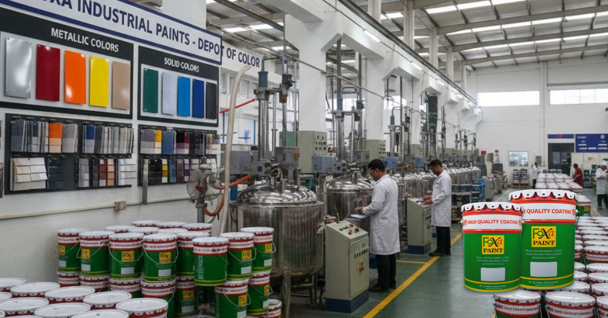 Pabrik Foxapaint - proses produksi