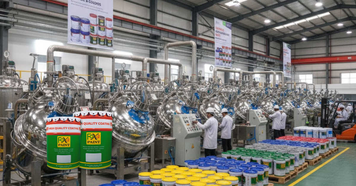 Pabrik Foxapaint - proses produksi
