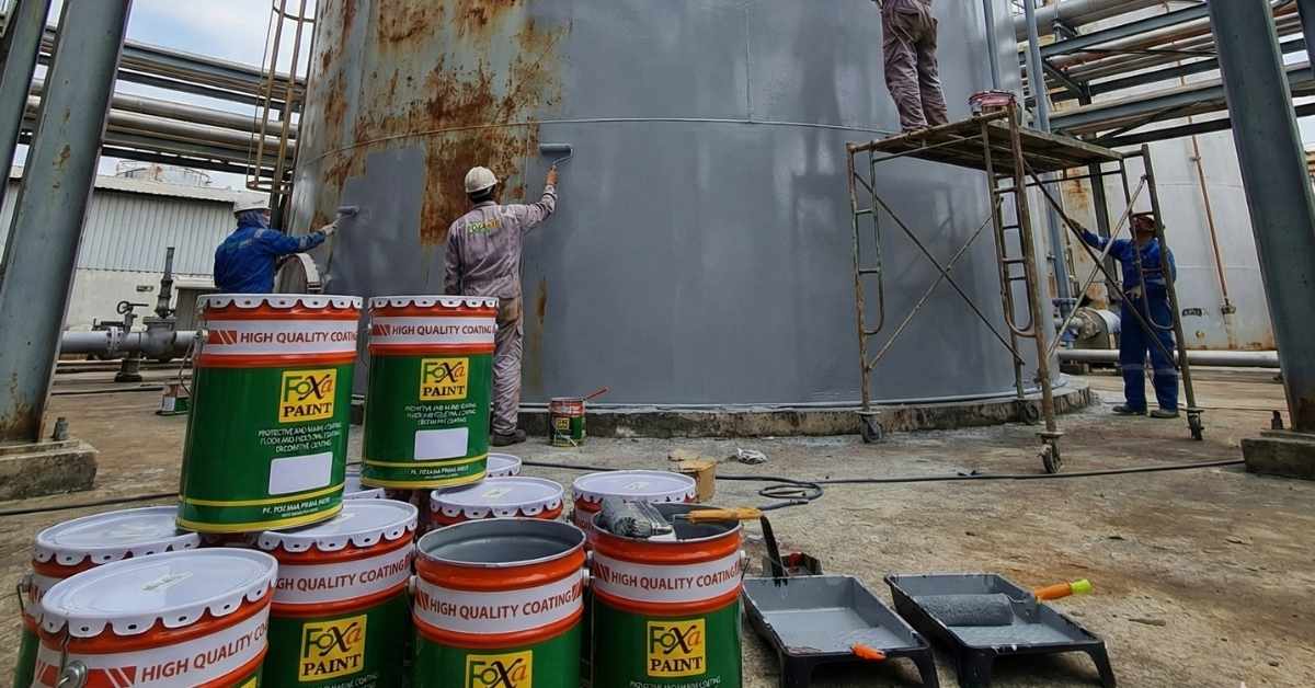 Jual cat anti karat Cikarang untuk perlindungan tangki dan pipa industri dari PT Eltama Prima Indo